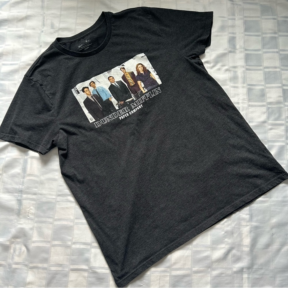 The Office Cast Dunder Mifflin Grey Graphic T-shirt